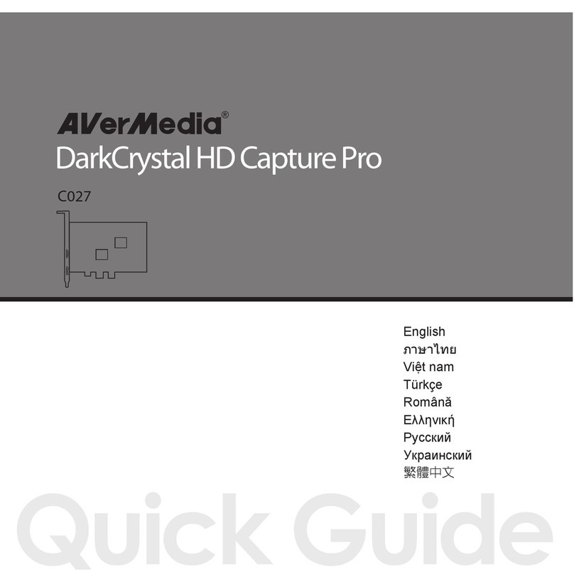 Avermedia C027 Quick installation guide Avermedia C027 Quick installation guide