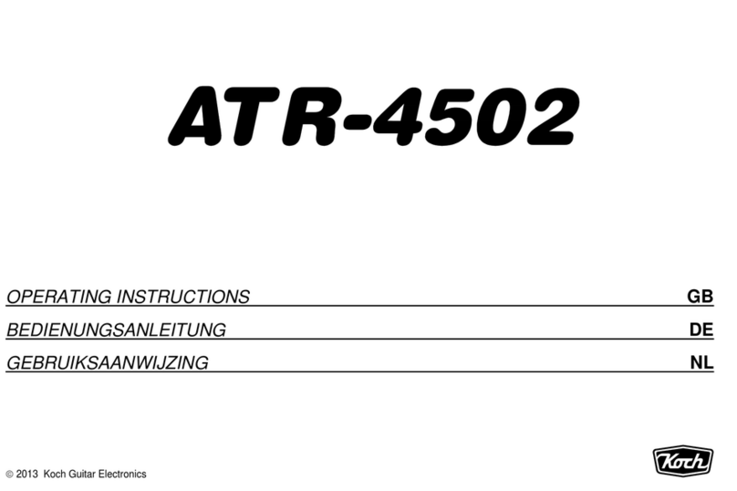 Koch Guitar Electronics ATR-4502 operating instructions