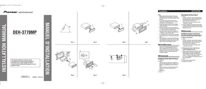 Pioneer Super Tuner III D DEH-3770MP User manual