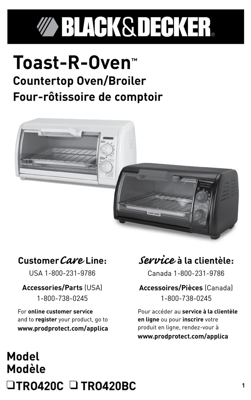 Black & Decker Toast-R-Oven TRO420C User manual