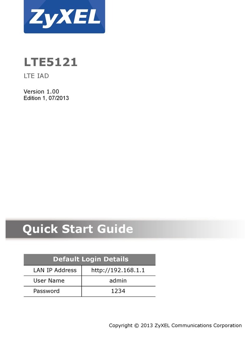 ZyXEL Communications LTE5121 quick start guide