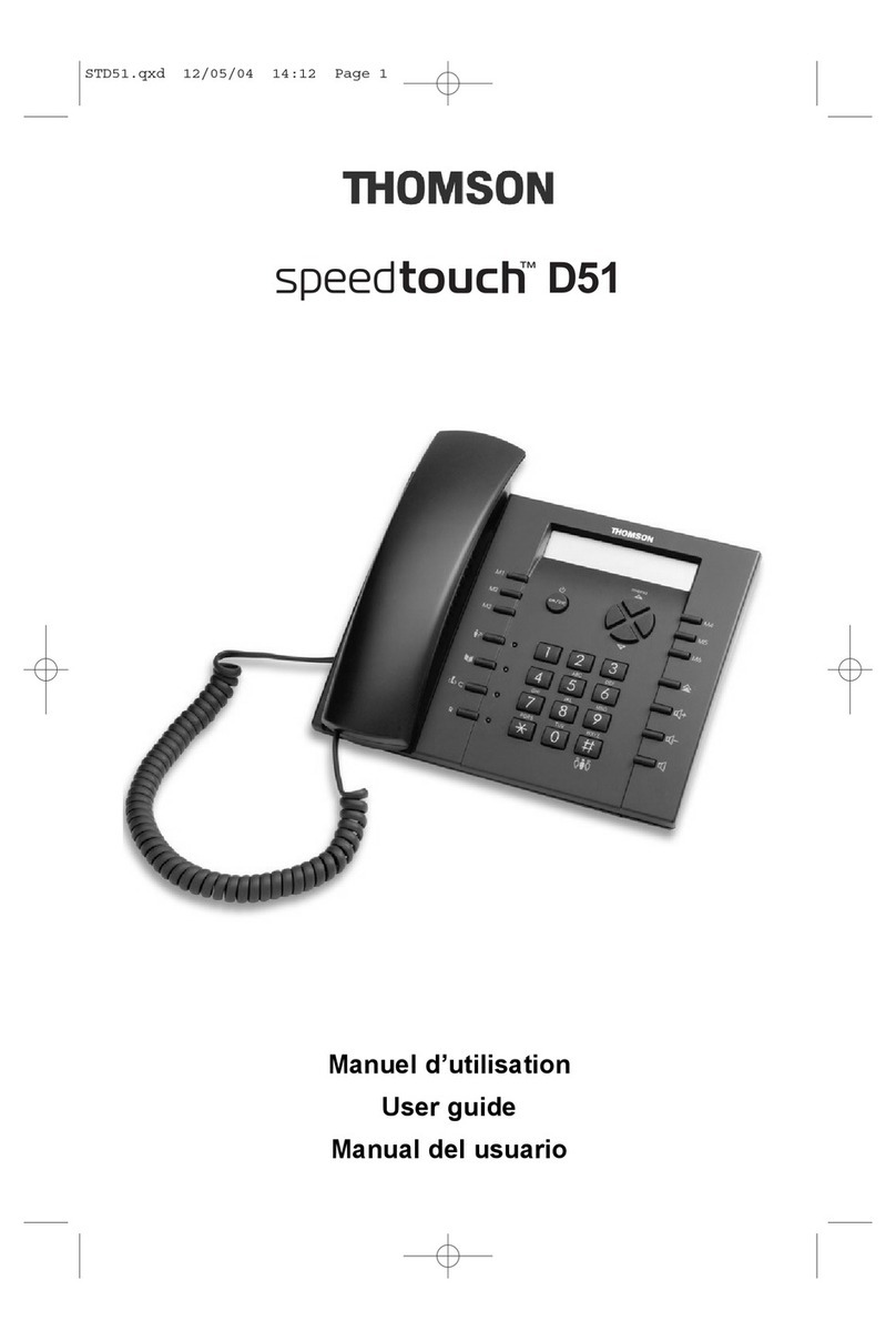 THOMSON SPEEDTOUCH D51 User manual