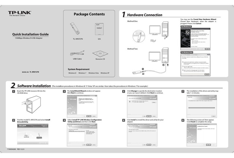 TP-Link TL-WN727N Quick installation guide