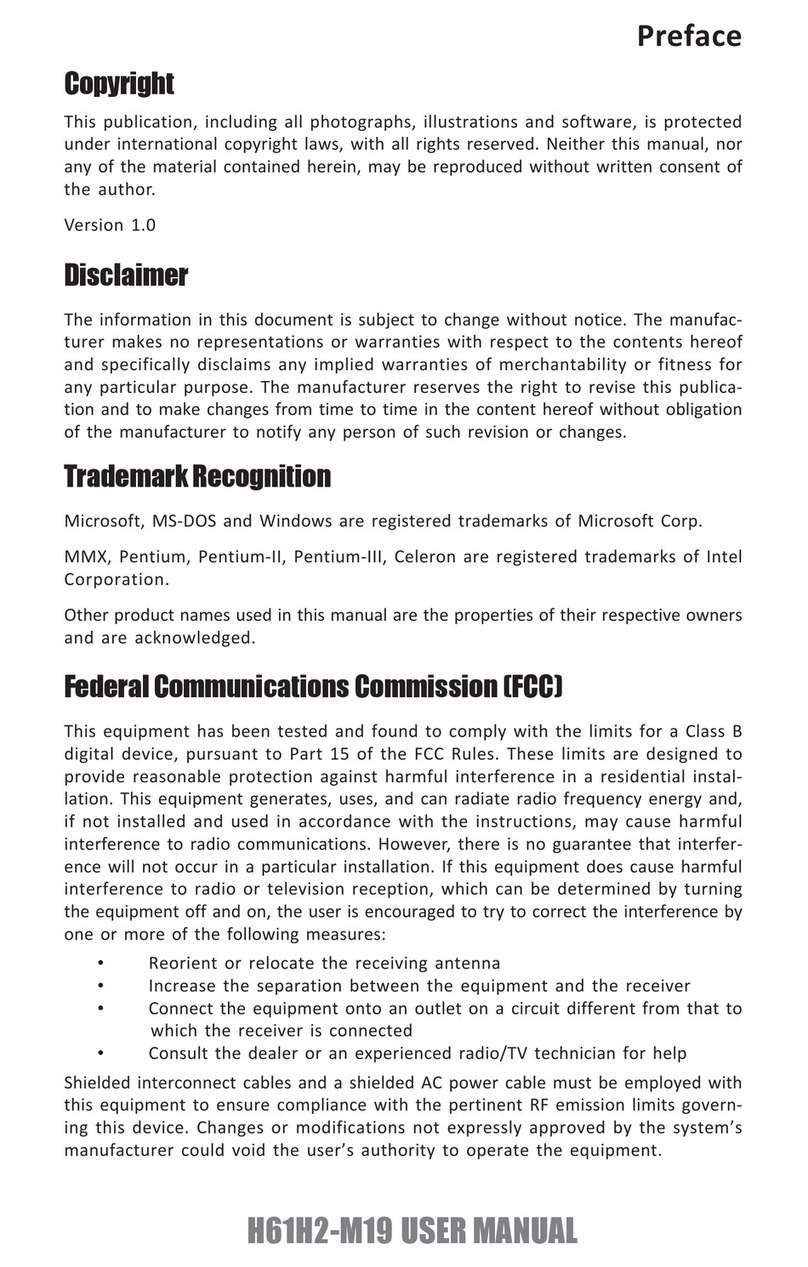 ECS H61H2-M19 User manual