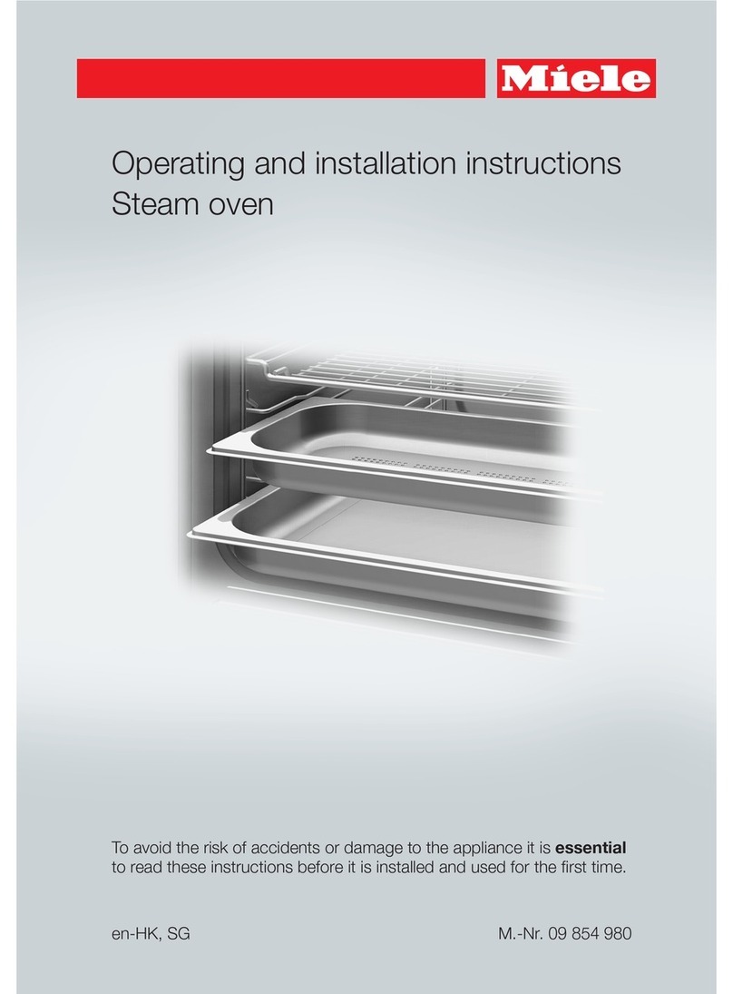 Miele DG 6800 Operating and installation instructions