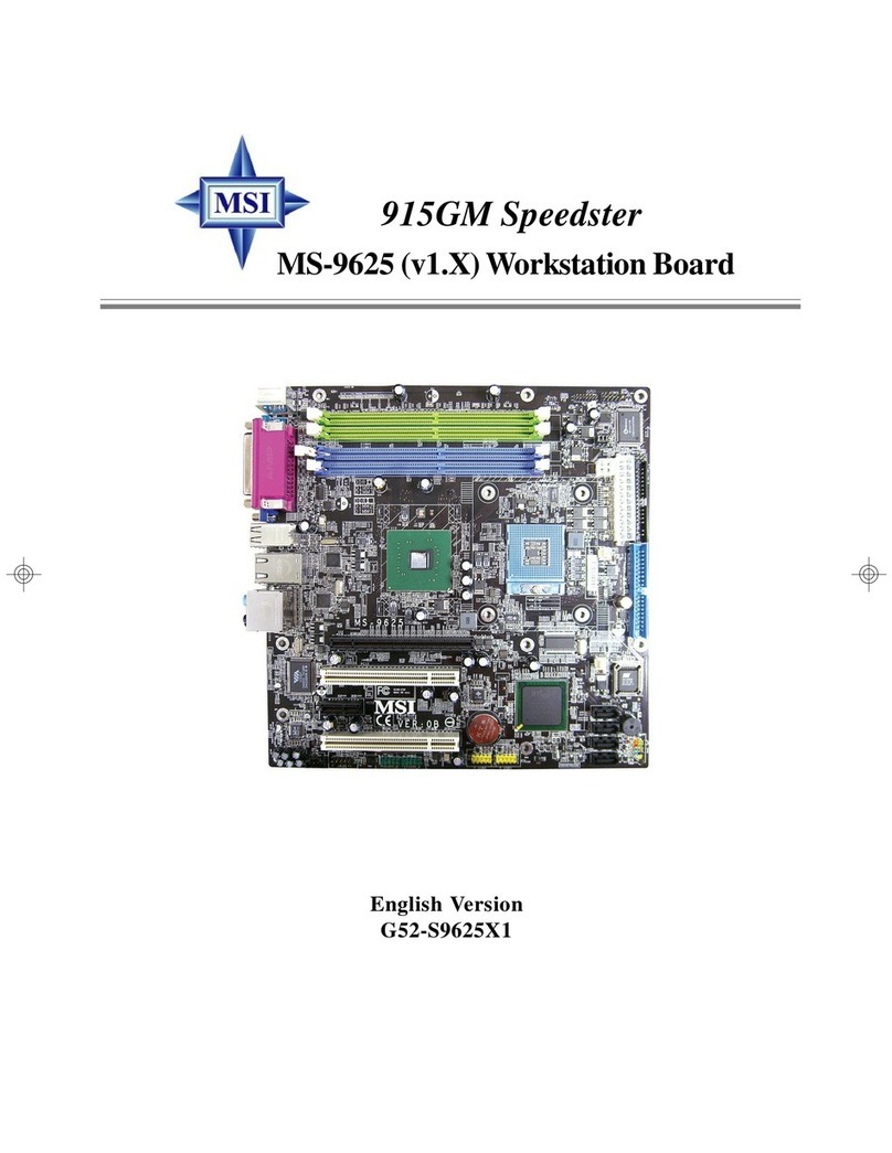 MSI 915GM Speedster MS-9625 User manual