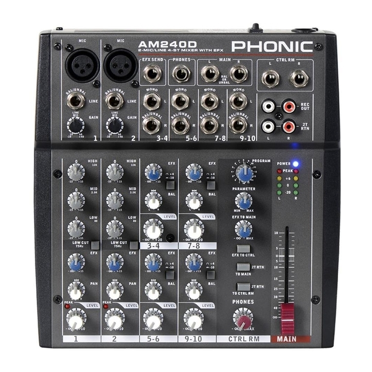 Phonic AM 240 User manual