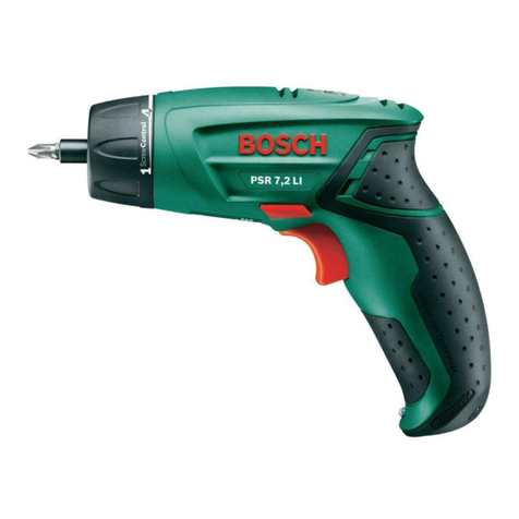 Bosch PSR 7 Original instructions