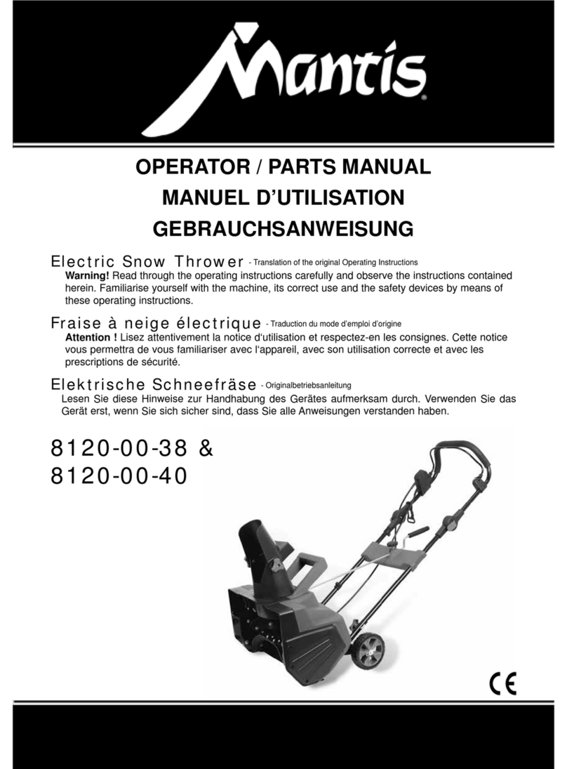 Mantis 8120-00-38 Programming manual