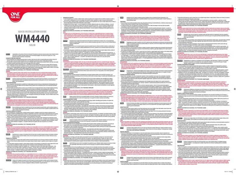 One Forall WM4440 User manual