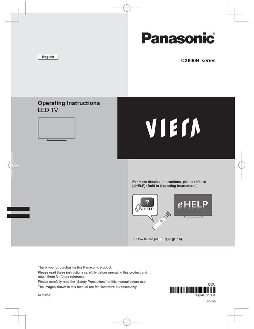 Panasonic CX600H series User manual Panasonic CX600H series User manual