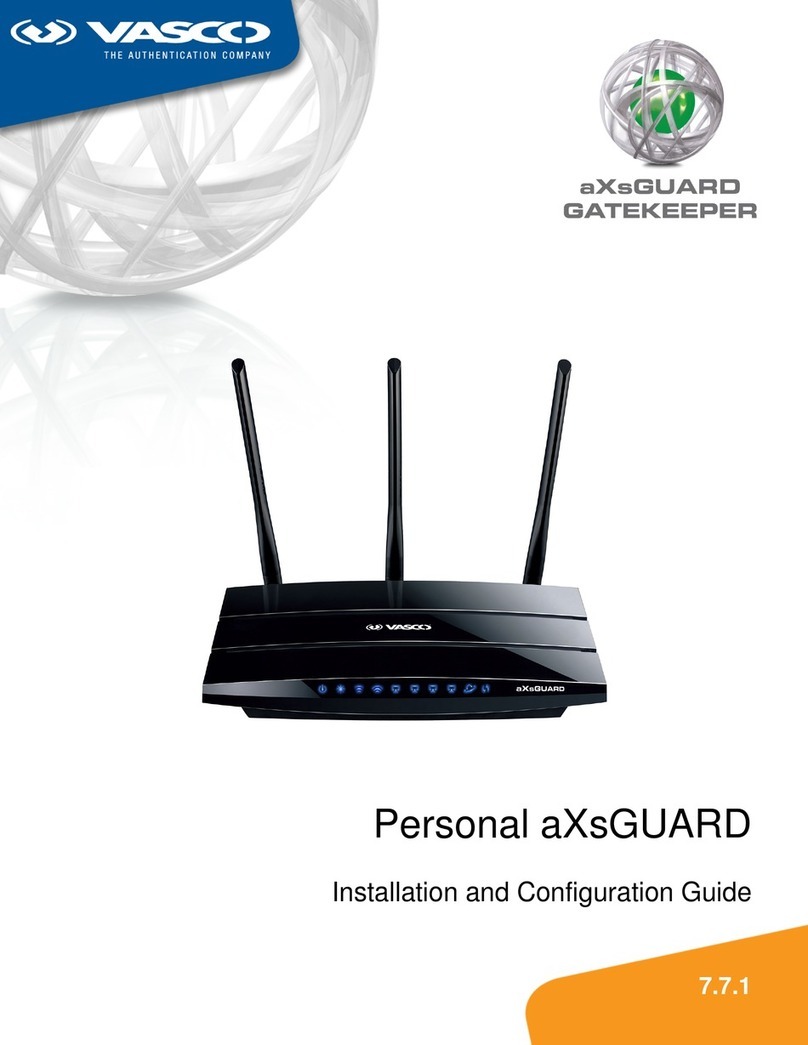 Vasco Personal aXsGUARD Installation and configuration guide