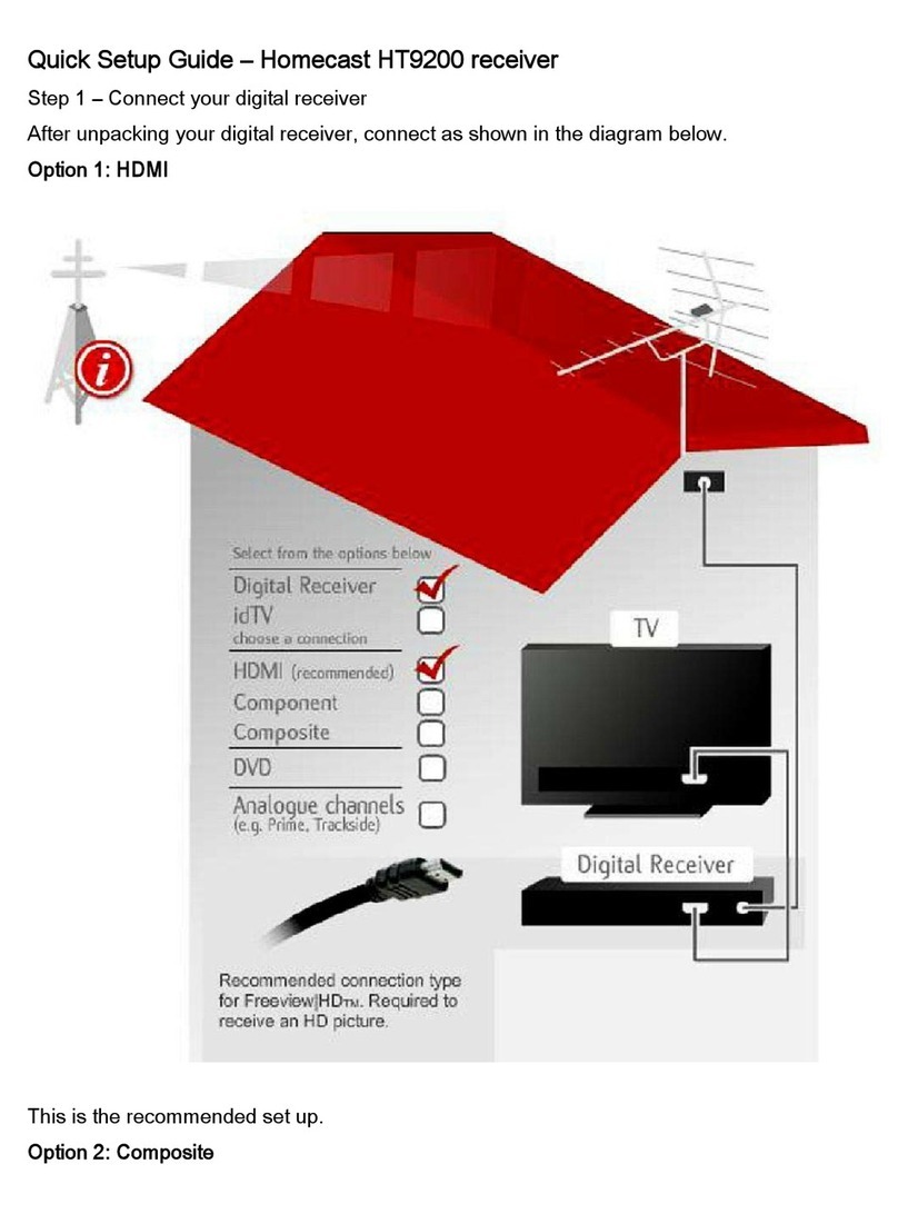 DTV Solutions Homecast HT9200 User manual