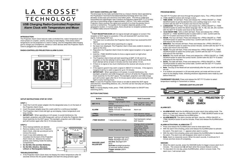 La Crose wt551 user guide