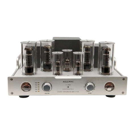 ALLNIC AUDIO T-1800 owner's manual