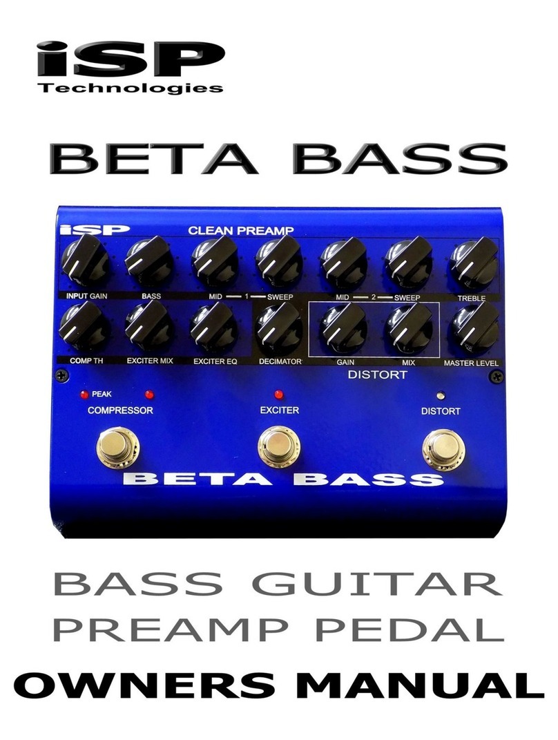 iSP Beta Bass owner's manual