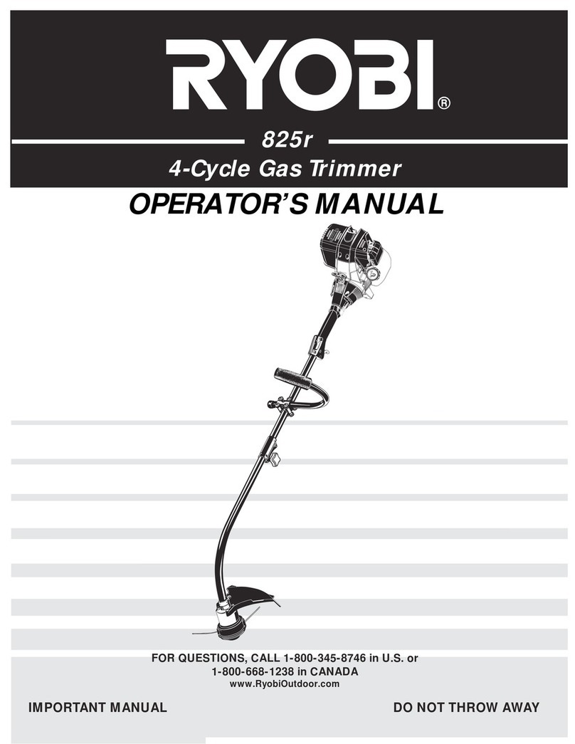Ryobi 825r User manual