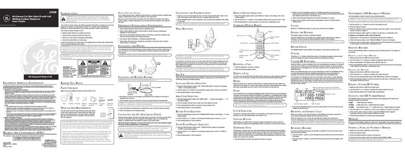 GE 27938 User manual