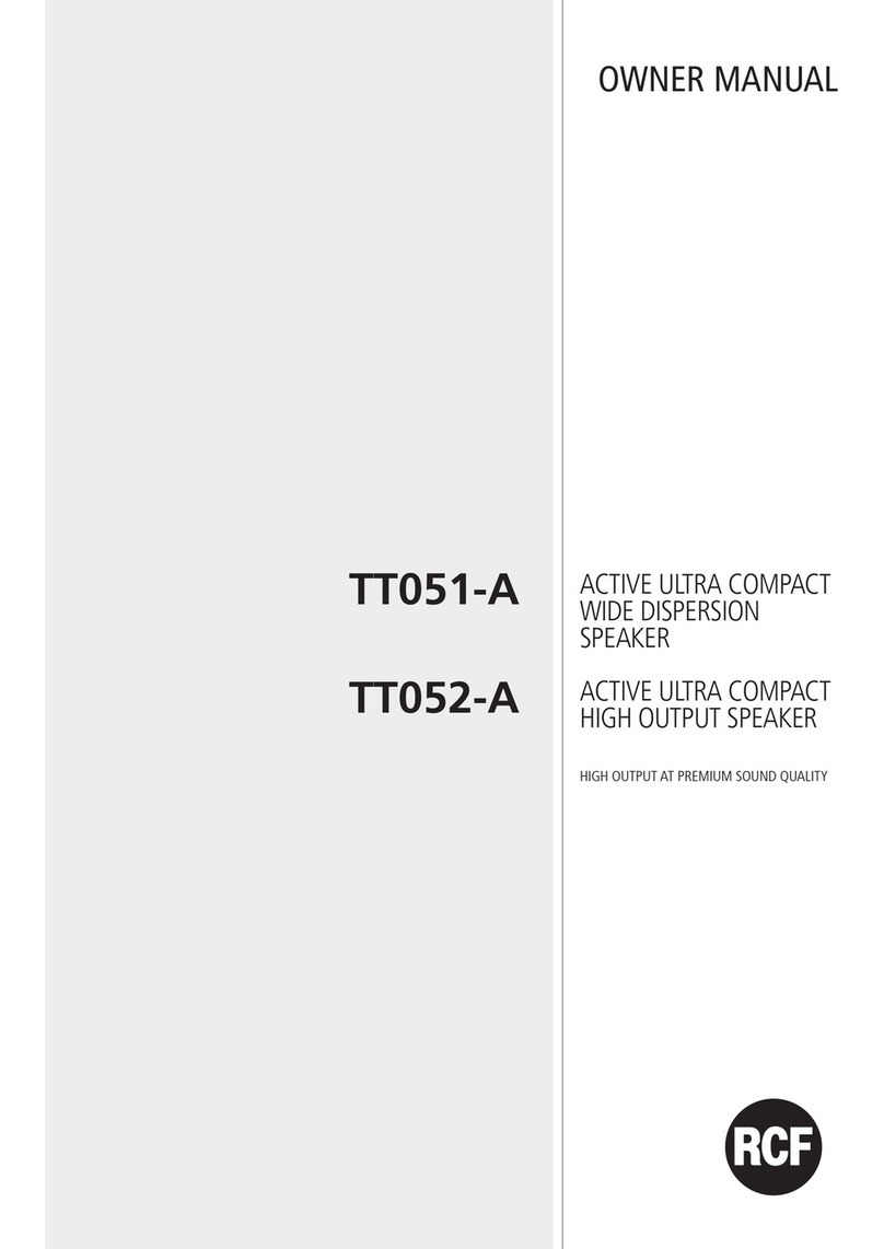 RCF TT051-A User manual