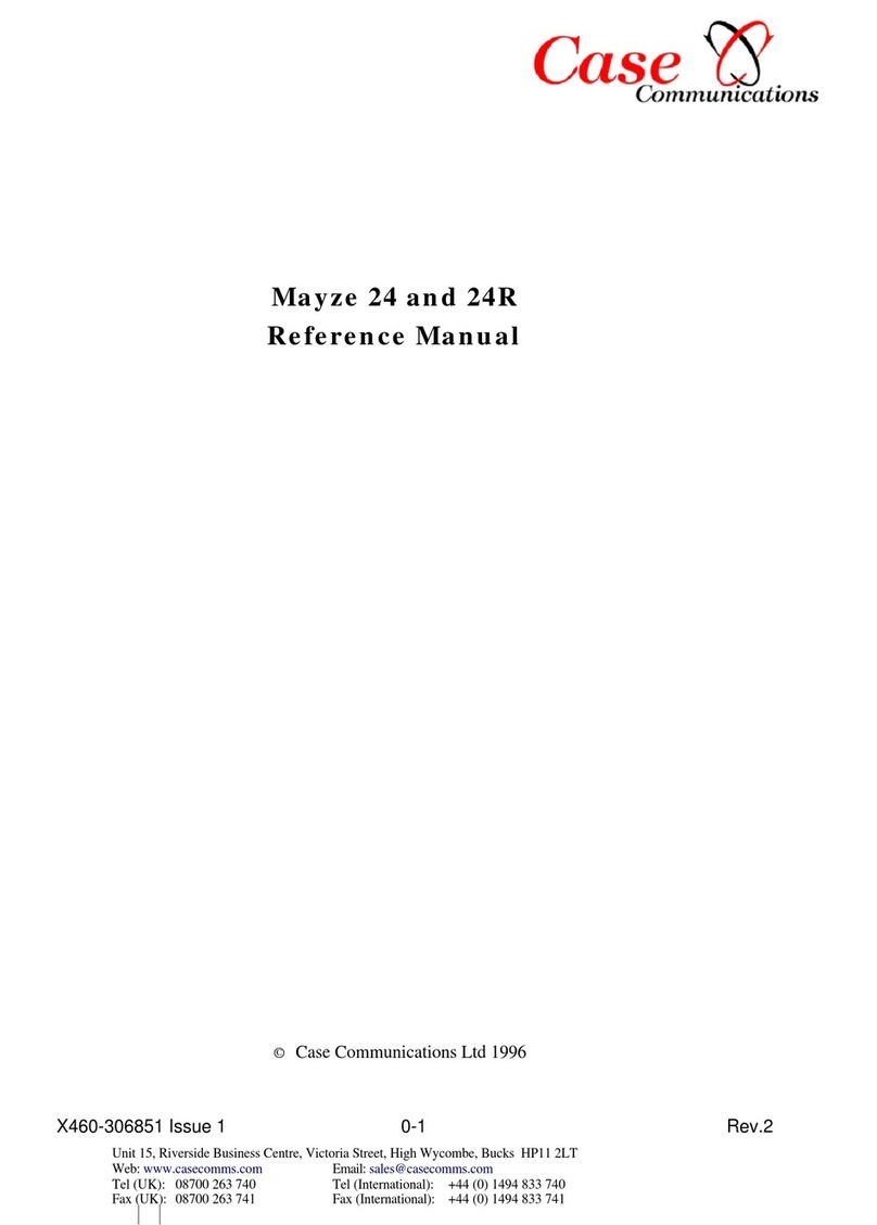 Case Communications Mayze 24 User manual