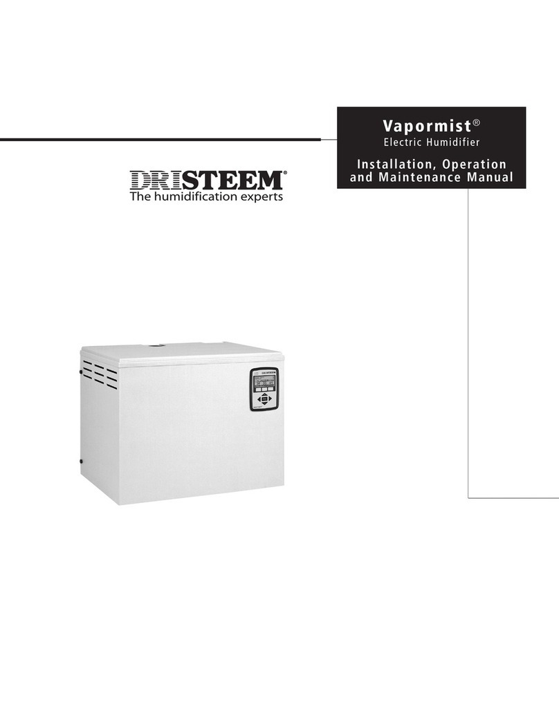 DriSteem VAPORMIST Installation, operation and maintenance manual