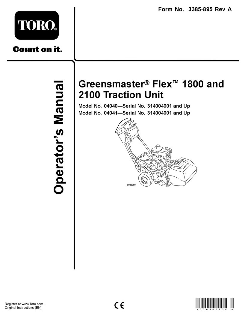 Toro Greensmaster Flex 1800 User manual