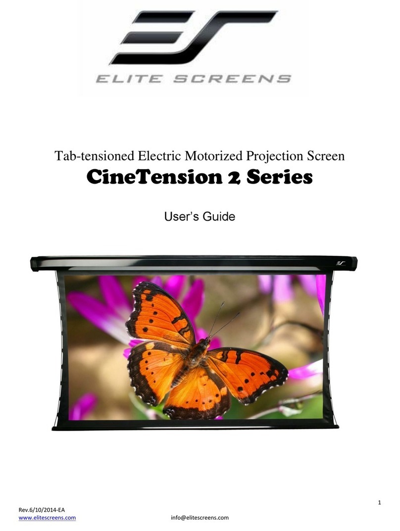 Elite Screens CineTension 2 Series User manual