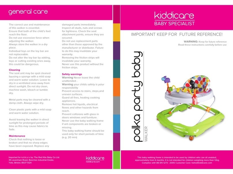 Kiddicare polka party baby user guide