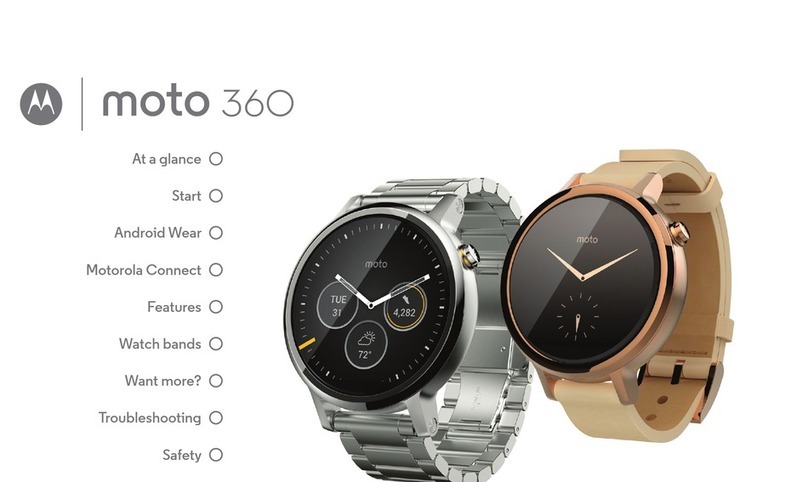 Motorola Moto 360 User manual Motorola Moto 360 User manual