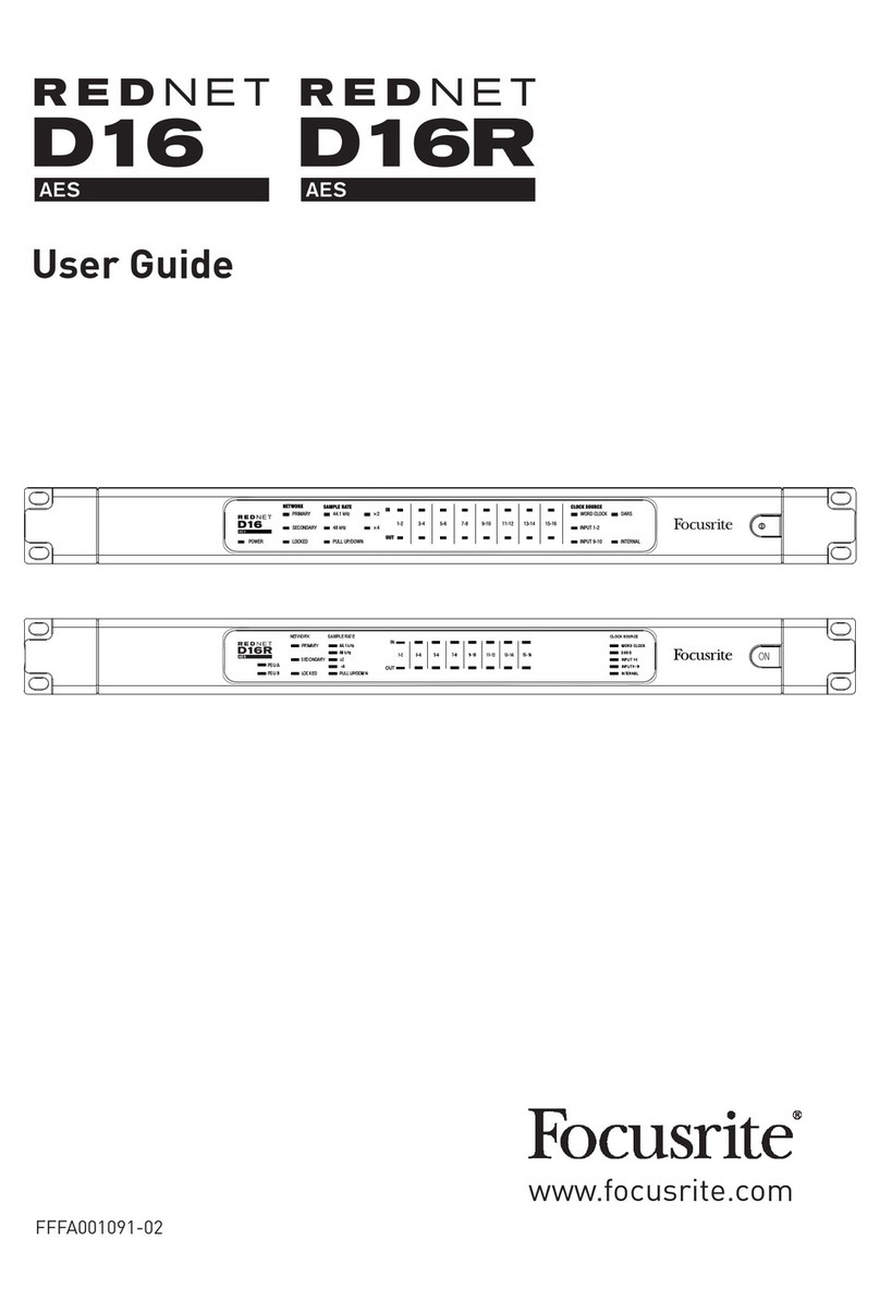 Focusrite REDNET D16 AES user guide