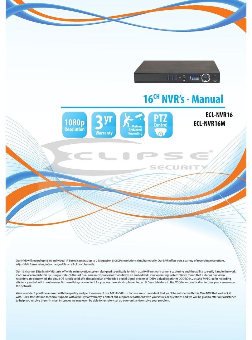 Eclipse Security ECL-NVR16 User manual