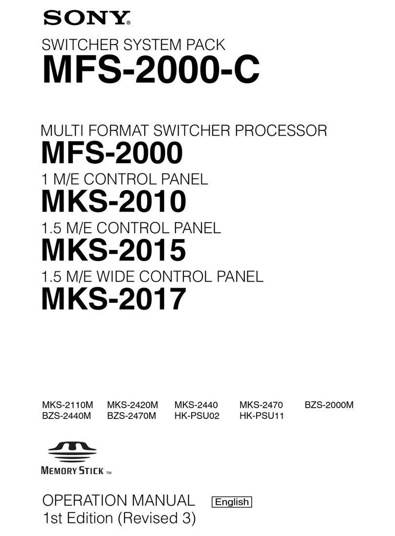 Sony MFS-2000-C User manual
