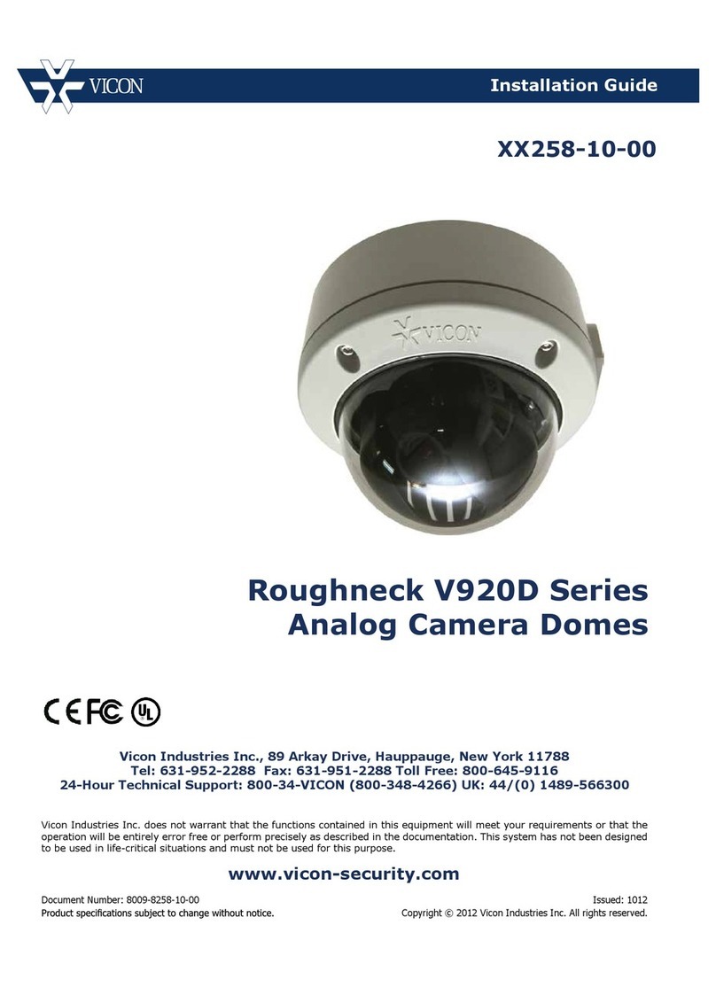 Vicon XX258-10-00 User manual Vicon XX258-10-00 User manual