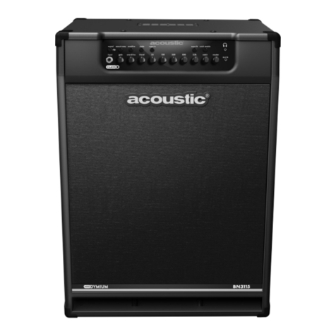 Acoustic Class D NEO Dymium Series owner's manual