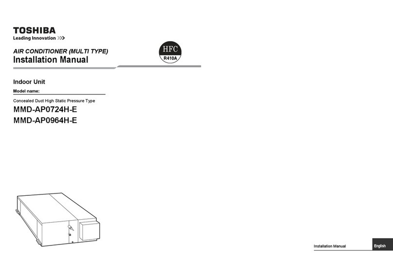 Toshiba MMD-AP0724H-E User manual