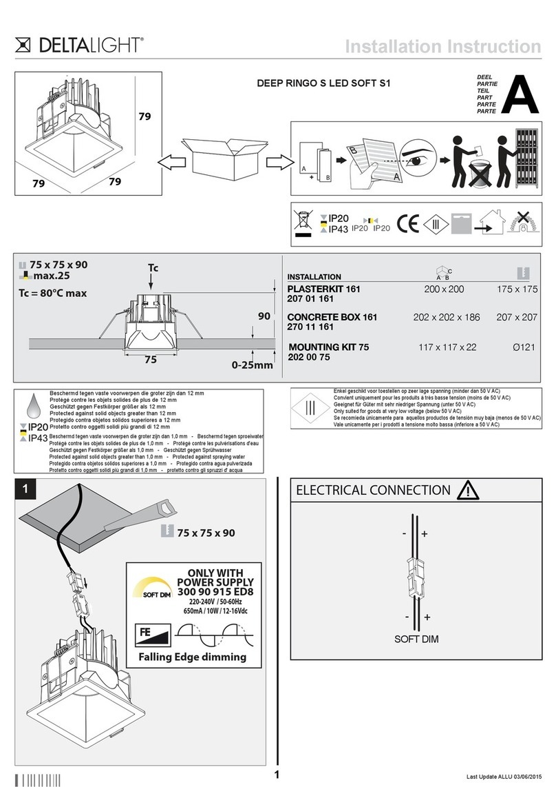 Delta Light DEEP RINGO S LED SOFT S1 User manual