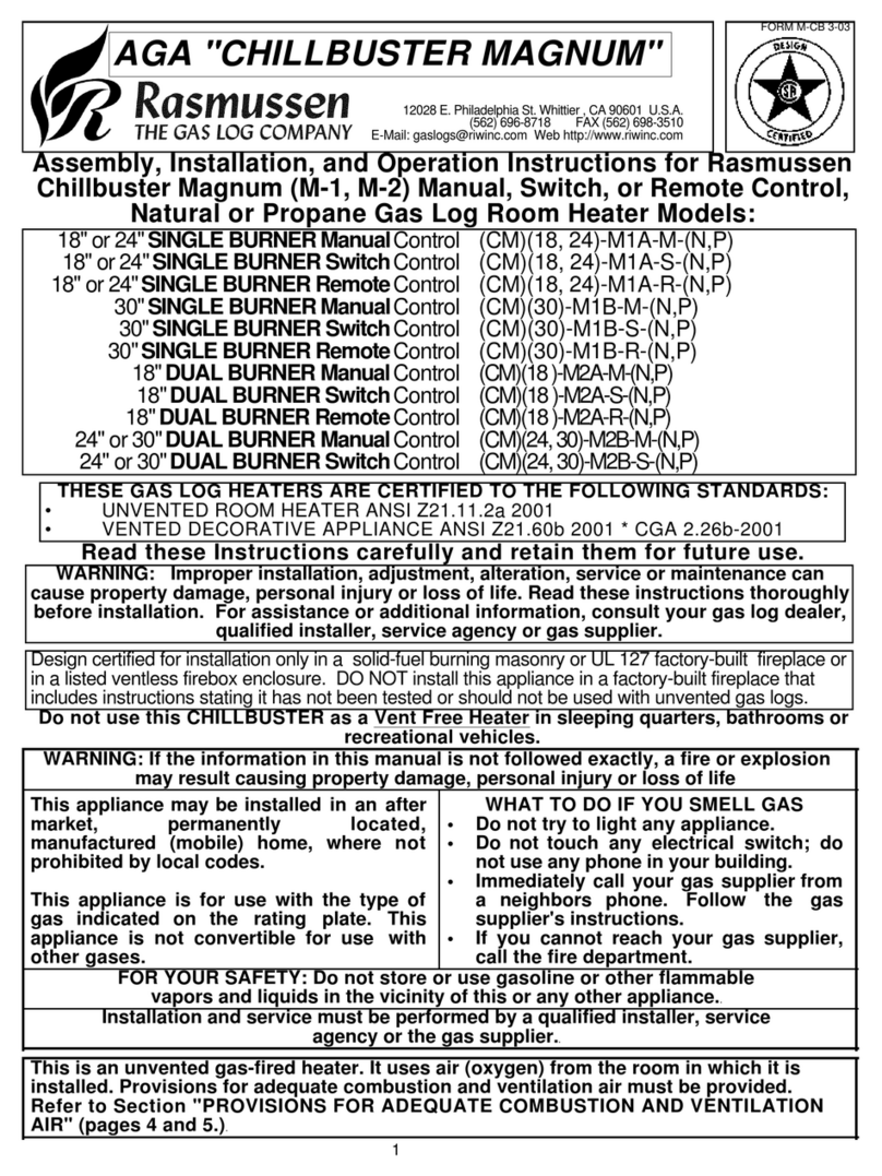 Rasmussen Chillbuster Magnum Series Owner's manual