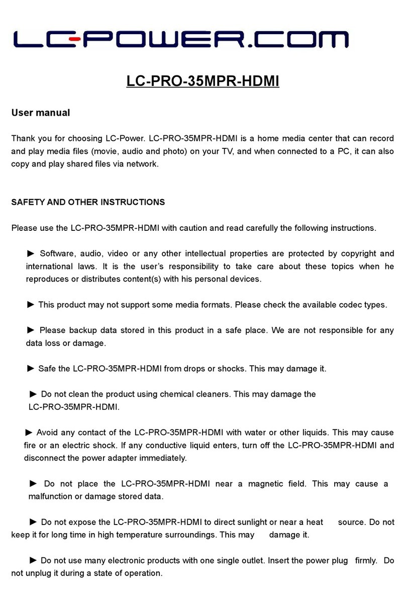 LC-POWER LC-PRO-35MPR-HDMI user manual