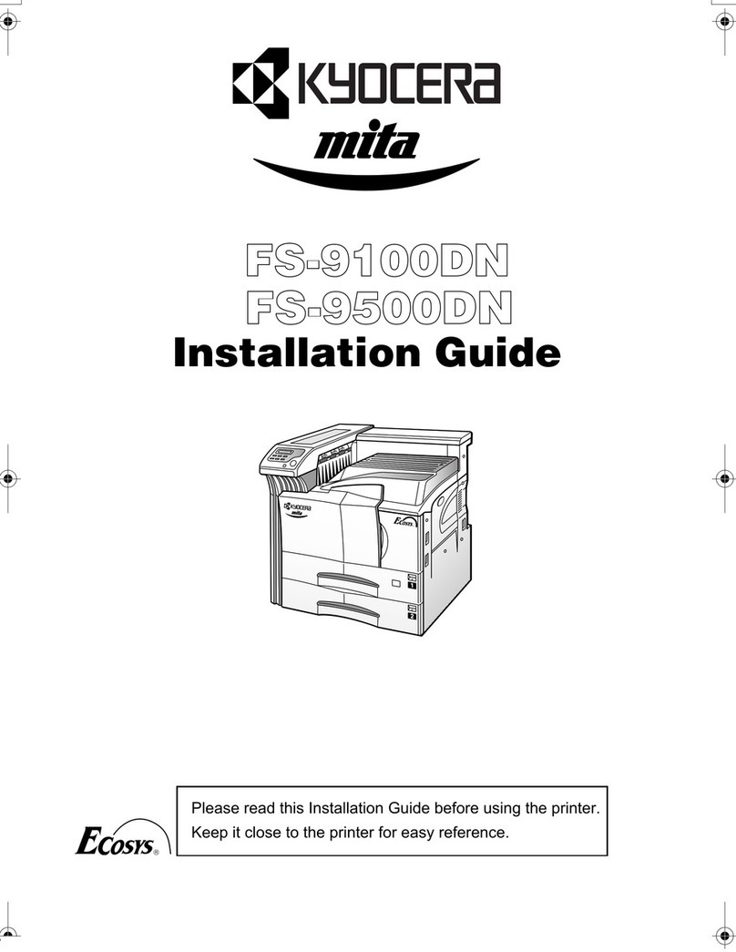 Kyocera FS-9100DN - B/W Laser Printer installation guide