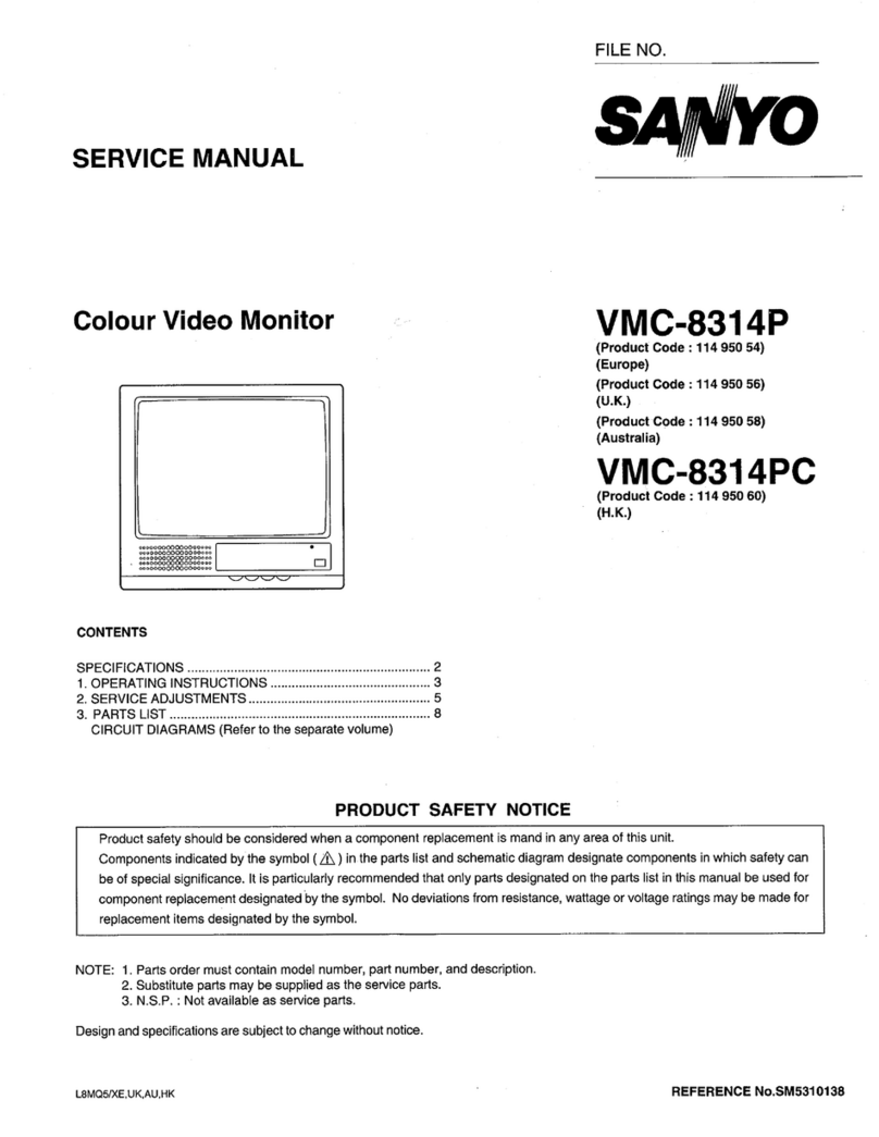 Sanyo VMC-8314P User manual
