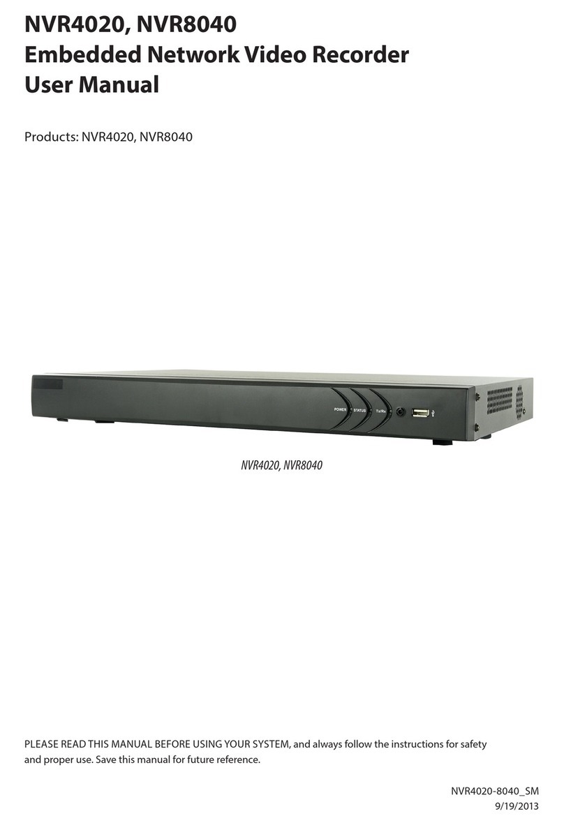 Observint NVR4020 User manual