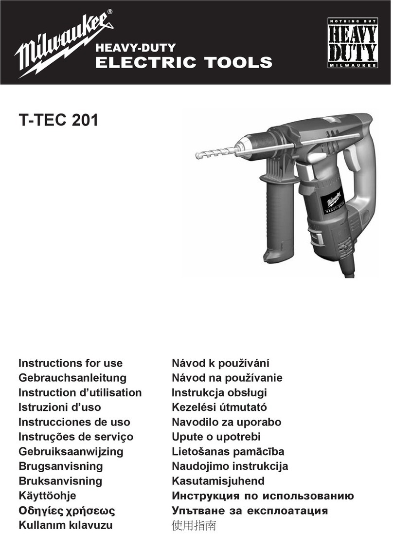 Milwaukee T-TEC 201 Instructions for use