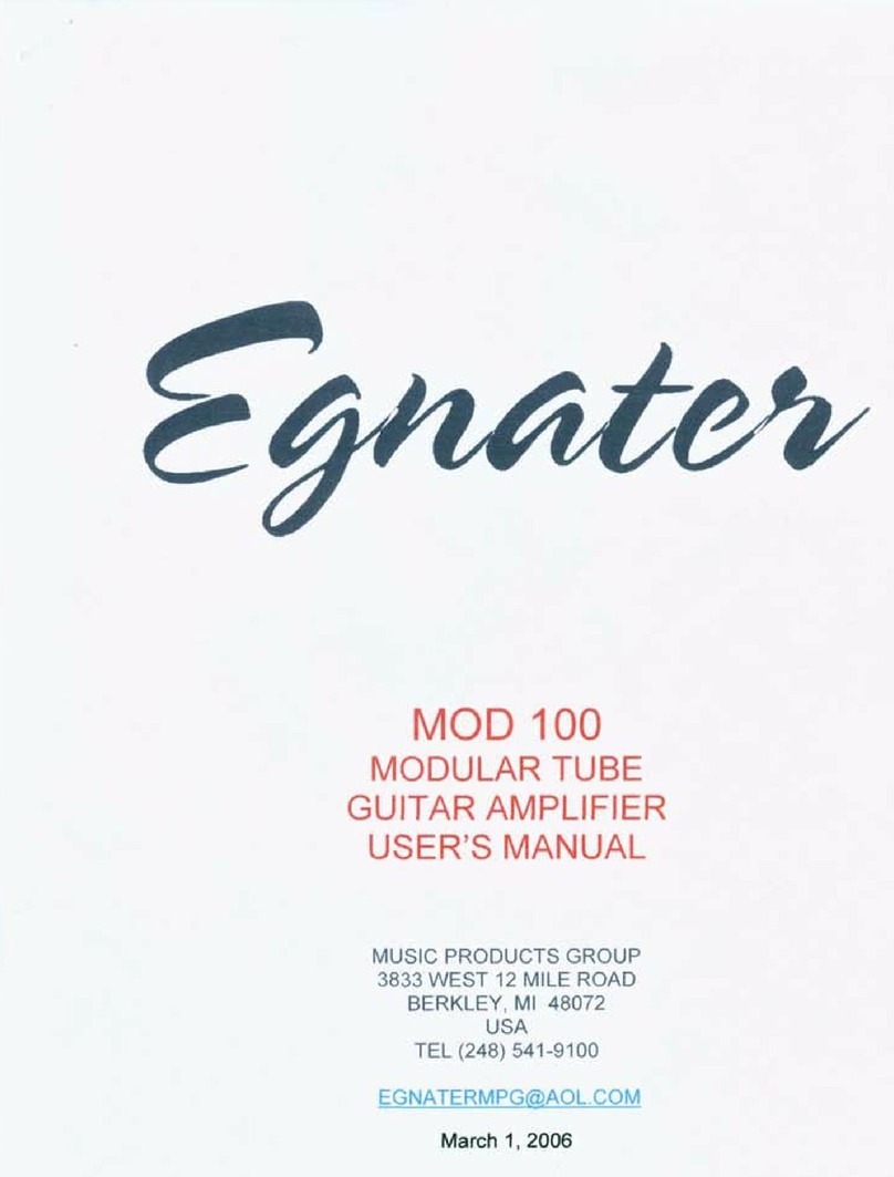 Egnater MOD 100 user manual