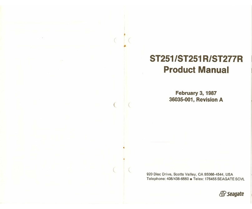 Seagate ST251 product manual