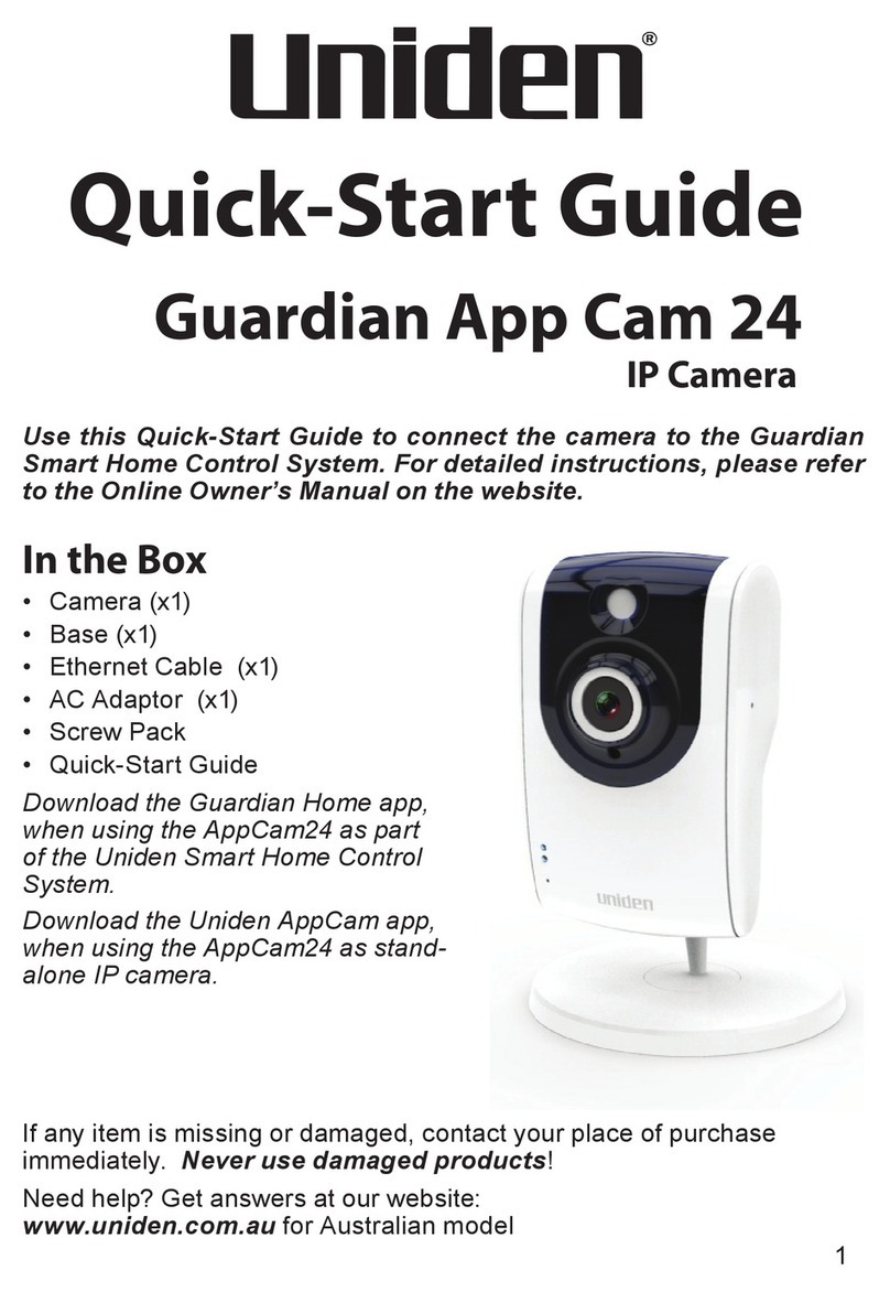 Uniden Guardian App Cam 24 User manual