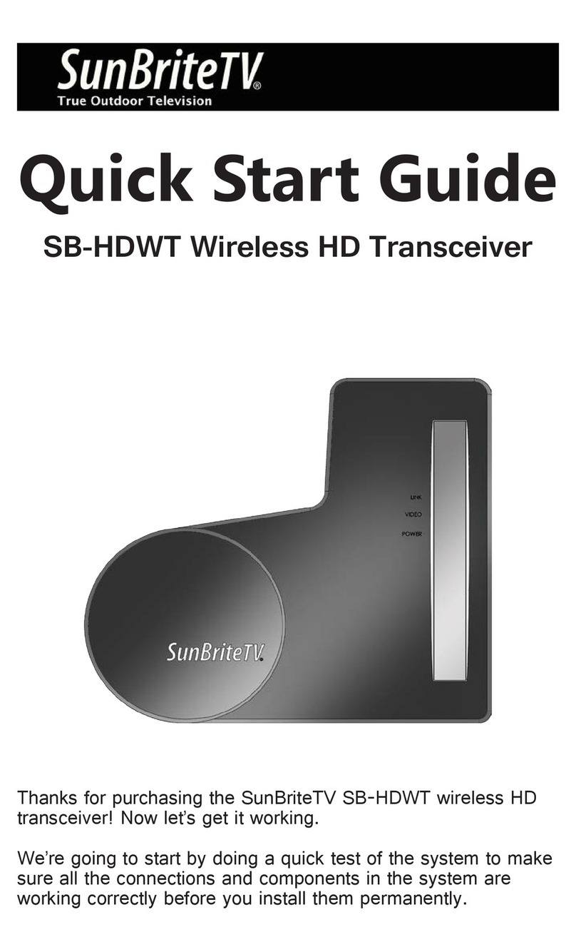 SunBriteTV SB-HDWT quick start guide SunBriteTV SB-HDWT quick start guide