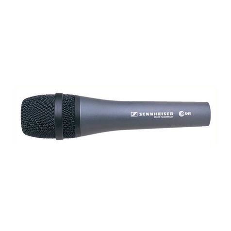 Sennheiser Evolution E 845 instruction manual