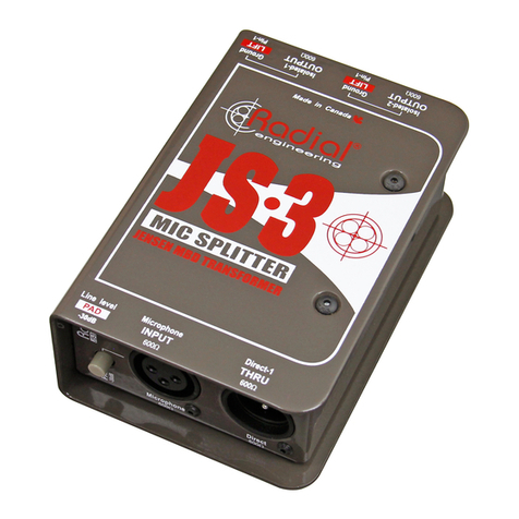 Radial Engineering JS-3 User manual