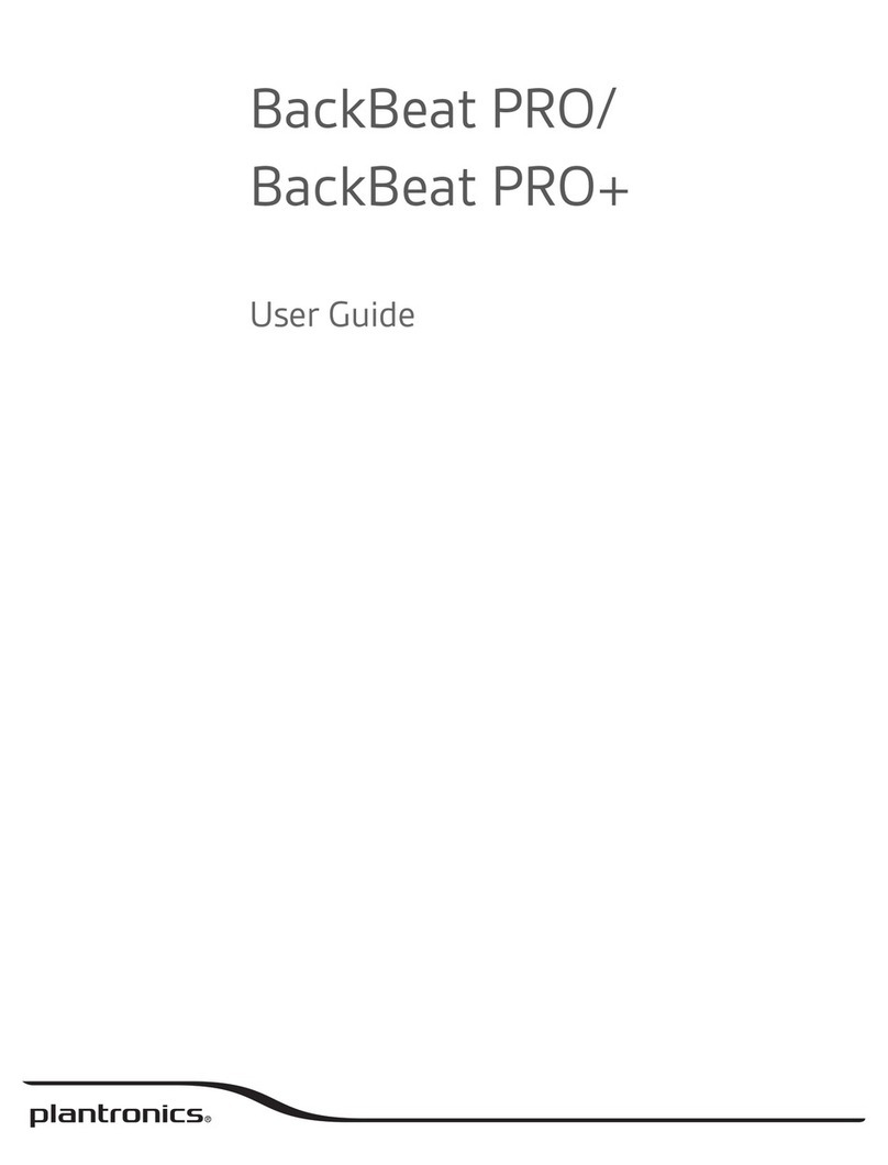 Plantronics BackBeat Pro User manual Plantronics BackBeat Pro User manual