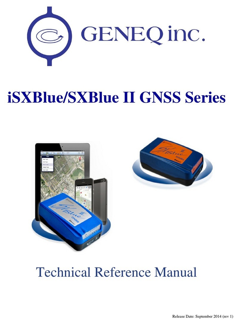 Geneq iSXBlue II GNSS Series Technical reference manual